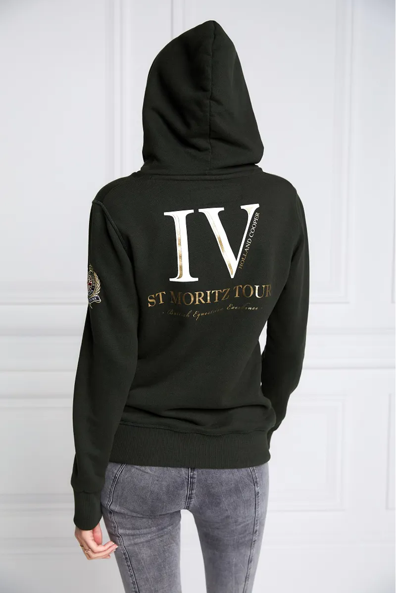 Holland Cooper Heritage Hoodie Ladies in Racing Green-3